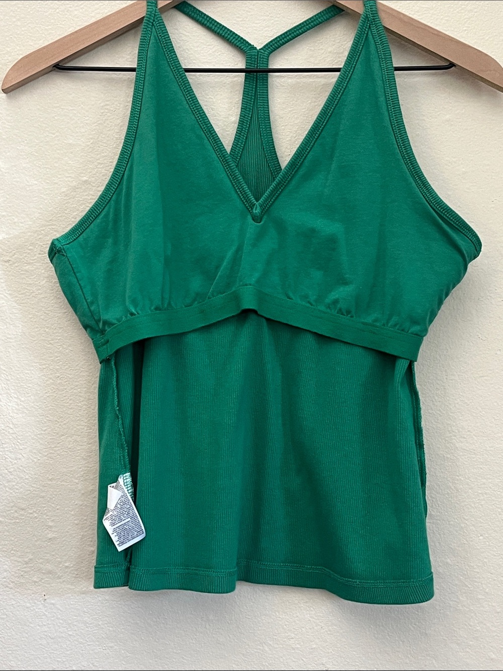 Old Navy Emerald Ribbed V-Neck Tank with Racerback - Picture 5 of 6